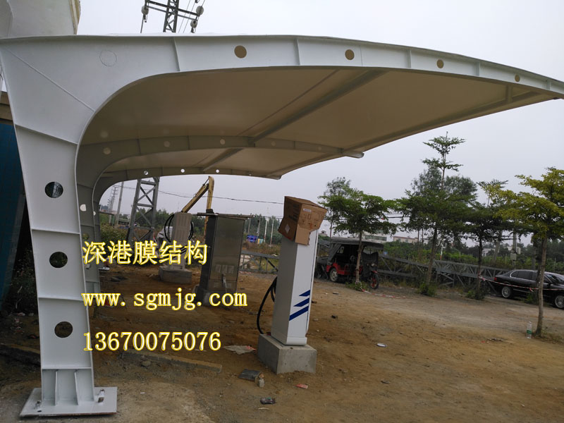 湛江市东海岛供电局充电桩车棚竣工